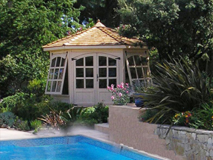 Kiosque de jardin, Gloriette fermée, Pavillon de jardin en bois