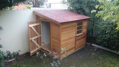 abri de jardin en bois 1 pente